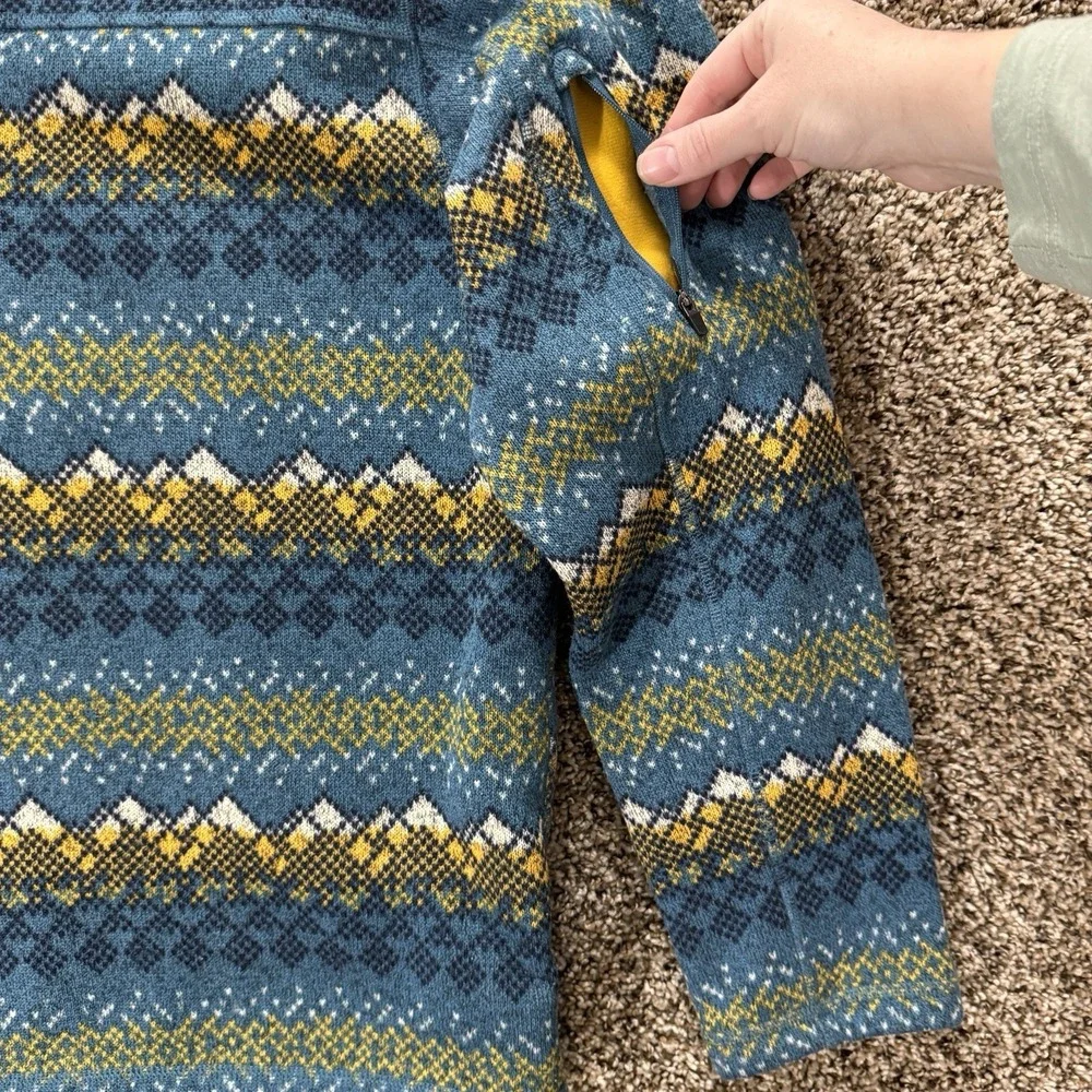 The North Face Fair Isle‎ Fleece Quarter Zip Men's M Nordic Gorpcore Pullover